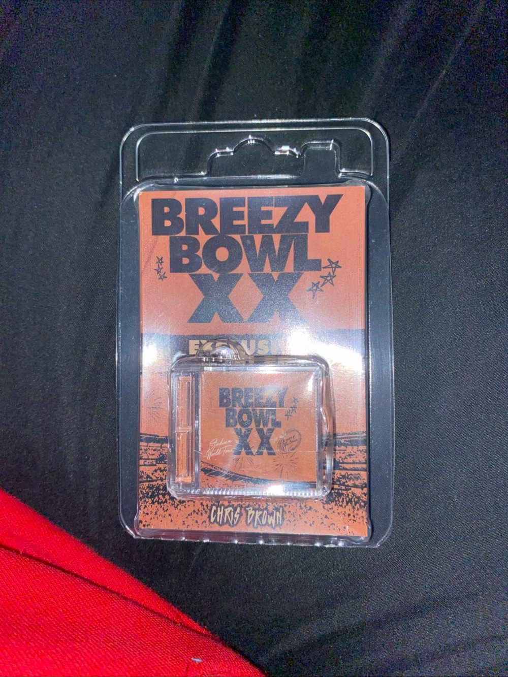 Breezy Bowl XX Keychain with Orange and Black Artwork